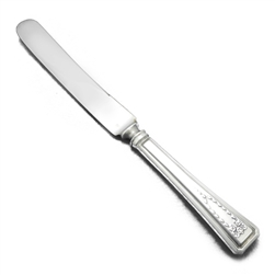 Roanoke by American Silver Co., Silverplate Dinner Knife, Blunt Plated, Hollow Handle