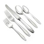 Hostess by Wallace, Silverplate 5-PC Dinner Setting w/ Round Bowl Soup Spoon