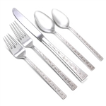 Silver Lace by 1847 Rogers, Silverplate 5-PC Setting, Dinner w/ Dessert Place Spoon