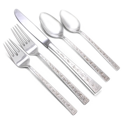 Silver Lace by 1847 Rogers, Silverplate 5-PC Setting, Dinner w/ Dessert Place Spoon