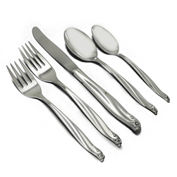 Gaity by Rogers & Bros., Silverplate 5-PC Setting Dinner, Modern w/ Soup Spoon