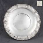 Rose Point by Wallace, Sterling Round Tray, Ruffled Edge
