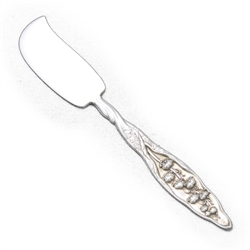 Lily of the Valley by Whiting Div. of Gorham, Sterling Butter Spreader, Flat Handle, Monogram A