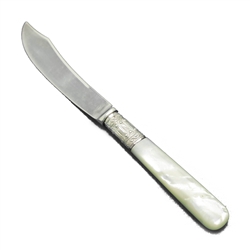 Pearl Handle Fruit Knife, Scroll & Bead Ferrule