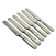 Pearl Handle by Landers, Frary & Clark Luncheon Knives, Set of 6, Blunt Plated, Scroll Ferrule