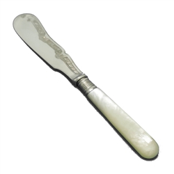 Pearl Handle made in England Master Butter Knife, Engraved Blade