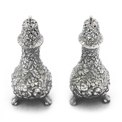 Rose by Stieff, Sterling Salt & Pepper Shakers, Footed