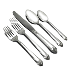 Starlight by Rogers & Bros., Silverplate 5-PC Setting Dinner, Modern w/ Soup Spoon