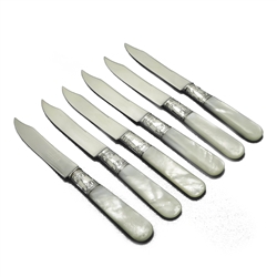 Pearl Handle by Universal Fruit Knives, Set of 6, Vine Design