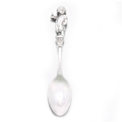 1985 Chamber Stick Boy Silverplate Christmas Spoon by Reed & Barton, Chamber Stick Boy