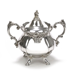 Baroque by Wallace, Silverplate Sugar Bowl w/ Lid