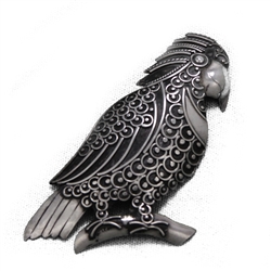 Pin, Sterling Parrot