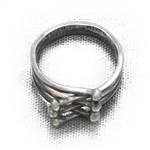 Ring by Taxco, Sterling Ball & Stick