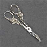 Grape Shears, Sterling Grape Leaf Design