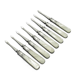 Pearl Handle by Universal Nut Pick, Set of 8