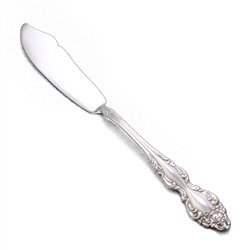 Baroque Rose by 1881 Rogers, Silverplate Master Butter Knife, Flat Handle