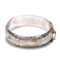 Bracelet, Sterling Engraved Design