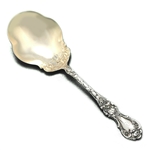 Floral by Wallace, Silverplate Berry Spoon, Monogram G