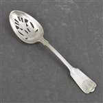 Tablespoon, Pierced (Serving Spoon) by English, Silverplate Shell Design