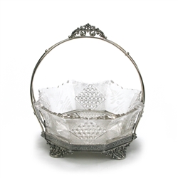 Brides Basket by Poole Siver Co., Silverplate, Victorian