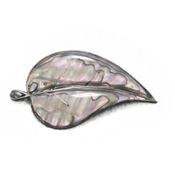 Pin by Mexican, Sterling Leaf, Abalone