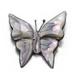 Pin by Mexican, Sterling Butterfly, Abalone