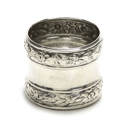 Napkin Ring, Sterling Floral Border