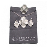 Necklace, Earrings & Ring Set by NYE, Sterling Ring