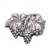 Pin, Silverplate Grape & Leaves