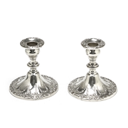 Chantilly by Gorham, Silverplate Candlestick Pair