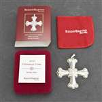 2012 Christmas Cross Sterling Ornament by Reed & Barton