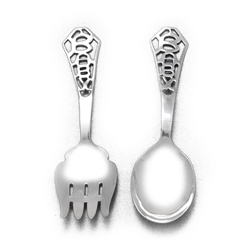 Baby Spoon & Fork by Sterling Silver Mfg. Co., Sterling "Baby"