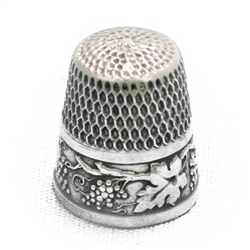 Thimble by Webster, Sterling Grape Design