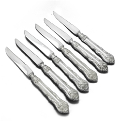 Nenuphar by American Silver Co., Silverplate Fruit Knives, Set of 6, Hollow Handle