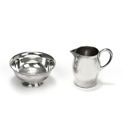 Cream Pitcher & Sugar Bowl by Reed & Barton, Silverplate