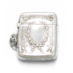 Stamp Box by Webster, Sterling Wreath Design