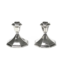 Alden by Wallace, Silverplate Candlestick Pair