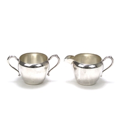 Cream Pitcher & Sugar Bowl by Art S. Co., Silverplate Classic Design