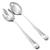 Salad Serving Spoon & Fork by Godinger, Nickle Silver Queen Anne