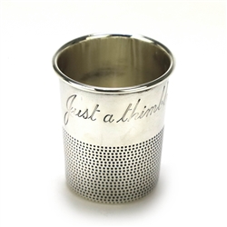 Jigger/Shot Glass by Towle, Sterling Just a Thimble Full