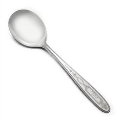 Grosvenor by Community, Silverplate Round Bowl Soup Spoon, Monogram R