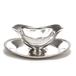 Brookline by Oneida Ltd., Silverplate Gravy Boat, Attached Tray