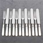 Pearl Handle by Universal Dinner Forks & Knives, 12-PC Set