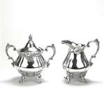 Baroque by Wallace, Silverplate Cream Pitcher & Sugar Bowl