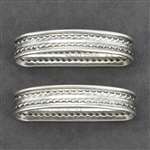 Napkin Rings, Pair by Wallace, Sterling Gadroon Edge