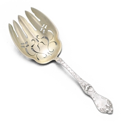 Les Cinq Fleurs by Reed & Barton, Sterling Salad Serving Fork, Monogram REW