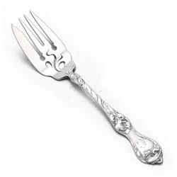 Les Cinq Fleurs by Reed & Barton, Sterling Cold Meat Fork, Small, Monogram C