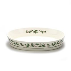 Holly Holiday by Royal Limited, China Casserole Dish, Oval