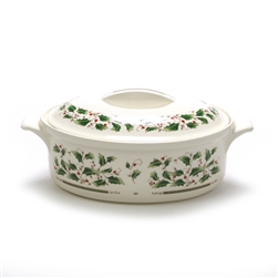 Holly Holiday by Royal Limited, China Casserole Dish