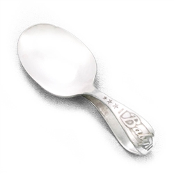 Baby Spoon, Curved Handle, Silverplate Pretty Puss